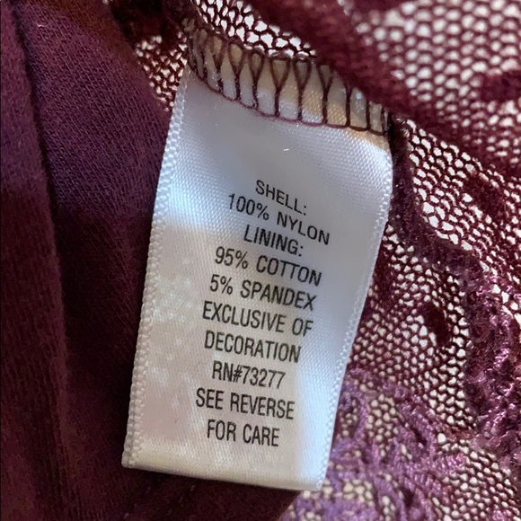 Apt.9 Sheer Lace Peplum Top EUC - Picture 4 of 4